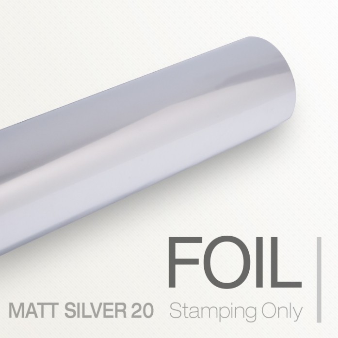플라스틱 스템핑포일- MATT SILVER 20(은무광)